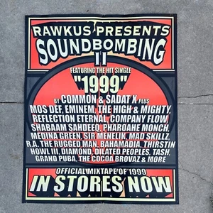 Póster RAWKUS Records Soundbombing 2 1999 26 x 32 EMINEM HIGH & MIGHTY Hip Hop - Imagen 1 de 5