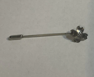 Stuart Nye Sterlingsilber Stecknadel Hartriegel Blume Vintage 1/2" - Bild 1 von 6