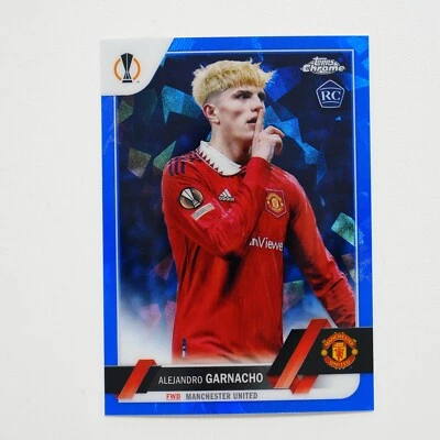 2022-23 Topps Chrome Sapphire UEFA Alejandro Garnacho Image Variation RC #50 - Image 1 of 2