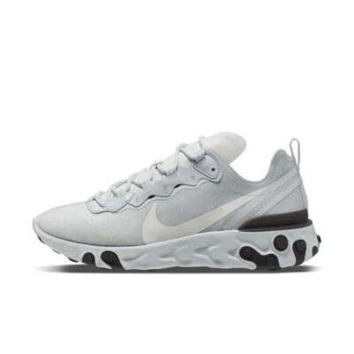 Nike React Element 55 Pure Platinum Thunder Grey BQ6166 011 UK 6 US 7 EUR 40 - Image 1 of 4