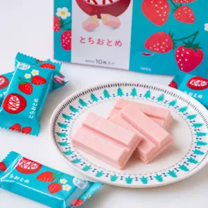 Japan Exclusive TOCHIGI Regional Strawberry KitKat 10 Piece Box Tochiotome - Picture 1 of 4
