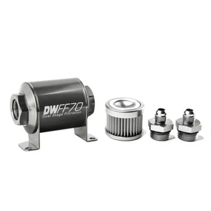DeatschWerks Fuel Filter Housing Kit Stainless Steel For 6AN 10 Micron - Bild 1 von 3
