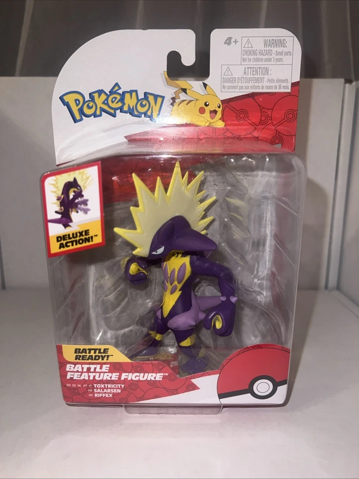 Figura característica de batalla Pokémon de Jazwares Toxtricity (2024) (PKW3419) (NISB) Foto 1 de 2