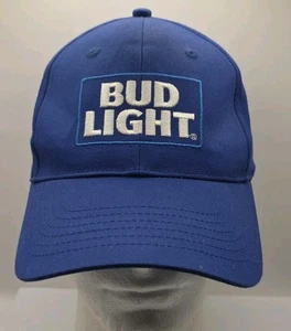 BUD LIGHT Strapback Cap Hat K-Products Blue Adjustable St Louis Brewery - Picture 1 of 10