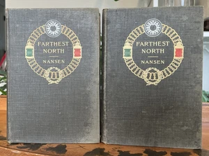 Farthest North Vol. I & II - Nansen (1897) Hardcover Fist American Edition - Picture 1 of 10