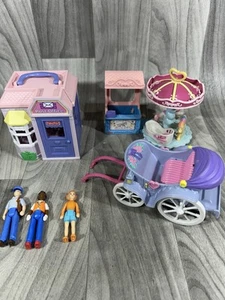 Fisher Price Loving Family Sweet Streets Lot Carousel Post Office Carriage 2003 - Picture 1 of 5