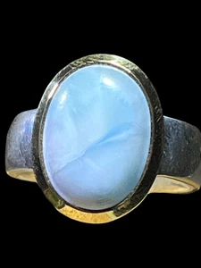Larimar Designring Unisex Silber - Bild 1 von 8