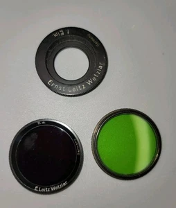 Ernst Leitz Leica E39 Gr Green Rm Red Filter & F.Elm Spacer Excellent condition - Picture 1 of 8