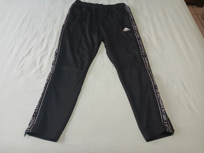 Adidas The Brand With The 3 Stripes Black Track Pants Mens Sz L Large Climacool - Image 1 of 4