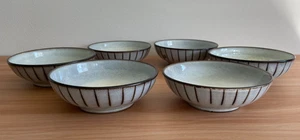 6er Set Denby Langley Steinzeug Studio Coupe Müslischalen 6 5/8" grau - Bild 1 von 16