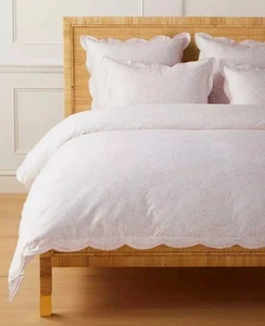 Serena & Lily Priano Satin Bettbezug + 2 King Shams Set Rosa Sand King $754 - Bild 1 von 5