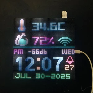 Digital Clock Wanduhr dekorative Uhr Temperatur- und Luftfeuchtigkeitsanzeige - Picture 1 of 9