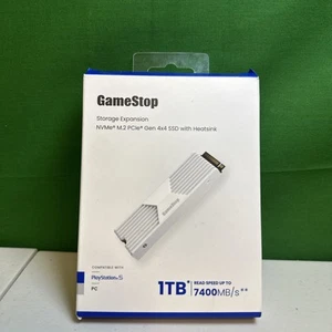 GameStop Storage Expansion NVMe M.2 PCIe Gen 4x4 SSD with Heatsink - 1TB (Used) - Afbeelding 1 van 2