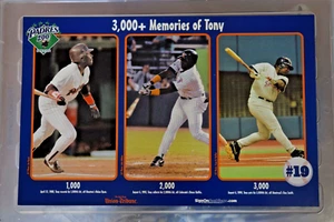 2001 San Diego Padres 3000+ Memories of Tony 17" x 11" Rally Sign "Tony's Town" - Picture 1 of 2