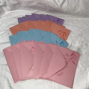 Large Lot (24) Papyrus Note Cards Blank Inside With Envelopes 4 x 6 4 Colors - Picture 1 of 8