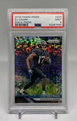 DJ Chark 2018 Prizm Disco Prizm #223 Rookie Card RC  PSA 9 - Image 1 of 3