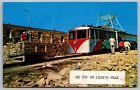 Colorado Pikes Peak Cog Railroad Coach Observation Tower Vintage Unp Postcard