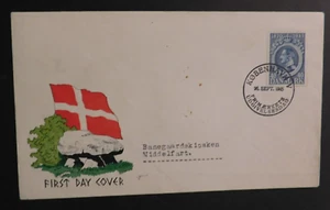 1945 Cover FDC First Day Cover Denmark Copenhagen to Middelfart - Picture 1 of 2