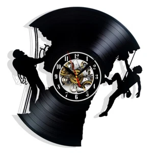 Reloj de pared de vinilo de escalada - decoración retro - acento único para el hogar - regalo perfecto - Imagen 1 de 4