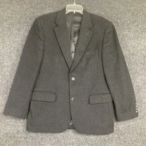 Blazer negro Club Room For Macy's para hombre mezcla de lana seda cachemir talla 40S - Imagen 1 de 13