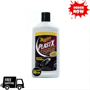 Meguiar's PlastX G12310 Automotive Polish, 10 oz – Headlight & Plastic Cleaner - Picture 1 of 7