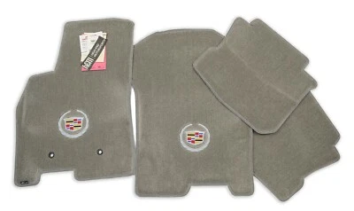 Alfombrillas grises Cadillac DTS 2008-2011 logotipos de escudo calidad premium 32 oz mejora Foto 1 de 4