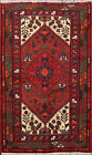 Geometric Traditional Hand-Knotted Tribal Hamedan Area Rug  3'X5' Wool Carpet