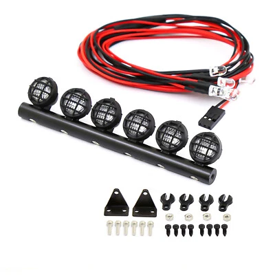 Gepäckträger Scheinwerfer LED Dachlampe Scheinwerfer für 1:18/ 1:24 WPL RC Car - Bild 1 von 4