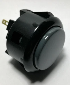 Sanwa Push Button OBSF-30-K/DH - GENUINE product - Arcade Controller - Picture 1 of 1