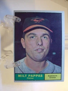 1961 Topps Baseball #295 - Milt Pappas - Baltimore Orioles 61-074 - Picture 1 of 2
