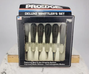ProEdge #33030 Wood Carving Knives Deluxe Whittlers Set Woodcarving Blade - Picture 1 of 10