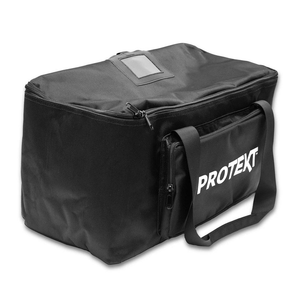 Protekt Universal DJ Light Bag for 4 Slim LED Par 2 or 4 compartm + Front Pocket