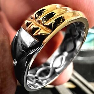 Atlantis Ring 14k Gold Sterling Silver Talisman Egyptian Amulet Handcrafted USA