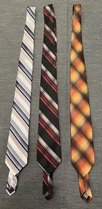 Lot of 3 Van Heusen Men's Ties 100% Silk Stain Shield/ Stain Resistant - Picture 1 of 10