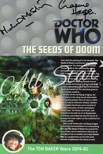 DOCTOR WHO - The Seeds Of Doom DVD Insert Signed by Graeme Harper +1 #01 - Picture 1 of 1