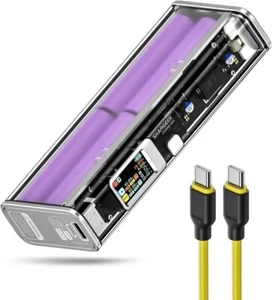 Shargeek STORM2 Slim 130W 20000mAh Power Bank, Transparent Design - Picture 1 of 8