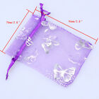 Gift Bag Yarn Bag Silver Butterfly Candy Sheer Jewellery Pouch Wedding Birthday