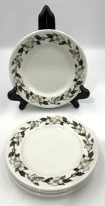 Plato de 4 hojas verdes flores blancas Shenango China Dogwood 6,25" vintage años 50 EE. UU. - Imagen 1 de 10