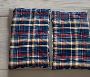 Pottery Barn Teen Pillow Shams 25x19”. Set Of 2. Red, White, Blue Stripes. - Picture 1 of 4