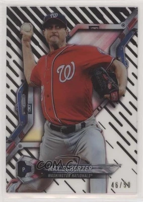 2018 High Tek Pattern 1 Waves/Diagonals Black Magma Diffractor /50 Max Scherzer - Image 1 of 2