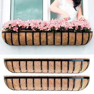 LaLaGreen Wall Hanging Planter Outdoor (48 Inch, 2 Pack) Large Window Flower ... - Picture 1 of 7