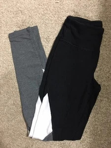 Leggings para mujer Athletic Works--Talla XS--Negro/Blanco/Gris - Imagen 1 de 3