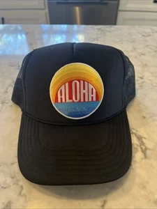 Sombrero negro Otto de camionero de la colección ALOHA - Imagen 1 de 7