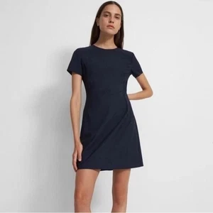 Theory Navy Jatinn Sheath Dress Size 10 - Picture 1 of 10