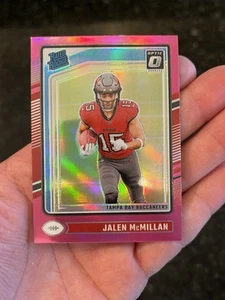 2024 Donruss Optic Jalen McMillan Rated Rookie Pink Holo RC #239 Buccaneers - Picture 1 of 2