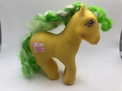 Original 1987 Hasbro My Little Pony G1 Candy Cane Ponies Lemon Treats Figure - Image 1 of 4