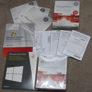 Job Lot Server Bundle -2005, 2007, 2008, 2012, R2, Web, CALs, Small Business - Picture 1 of 21