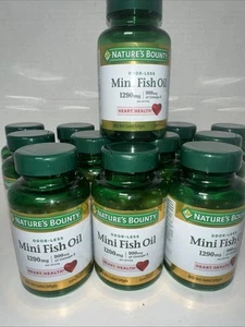 Nature's Bounty Odor-Less Mini Fish Oil 1,290 mg 90 Sgels (Lot Of 13) - Picture 1 of 6
