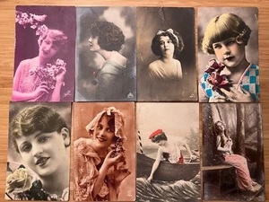 8 PHOTO POSTCARDS FROM THE 1920's - 1930's NETHERLANDS GERMANY ROTO PC EKC NPG - Picture 1 of 24