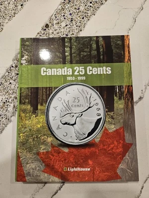 Lighthouse Canada 25 Cents Album, 1953-1999 with  69 silver/clad coins - Image 1 of 4